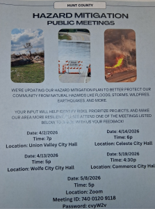 Hazard Mitigation Public Meetings